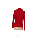 Lauren Ralph Lauren Red Henley Sweater