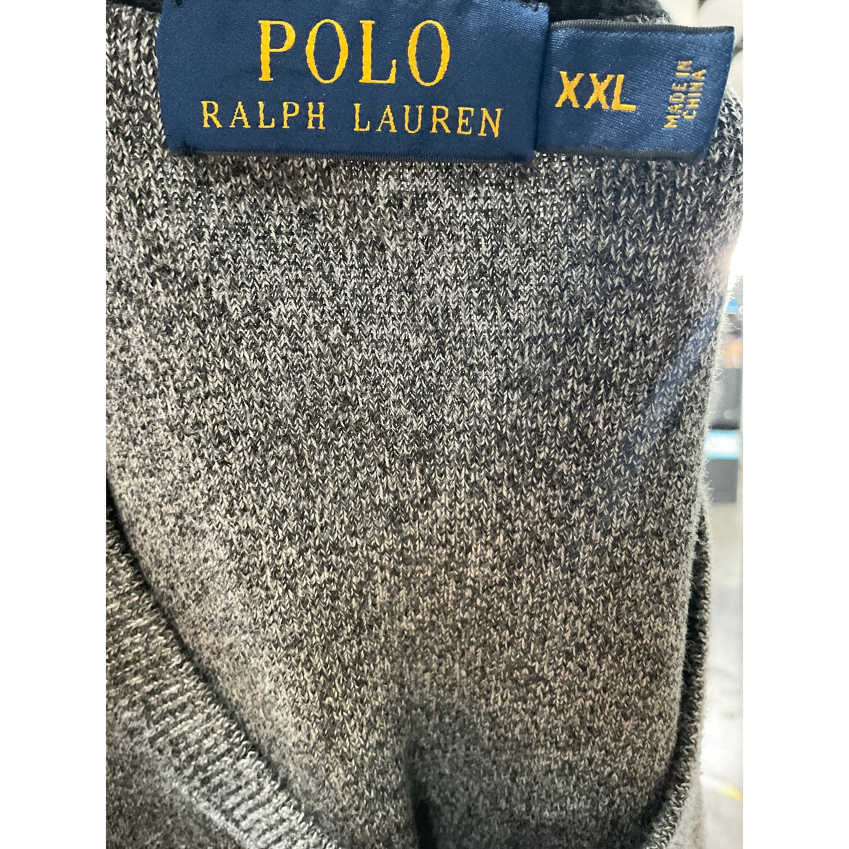 Polo Ralph Lauren Gray Cotton Pullover Sweater XXL