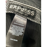 Express Men's Gray Striped Tapered Pants
