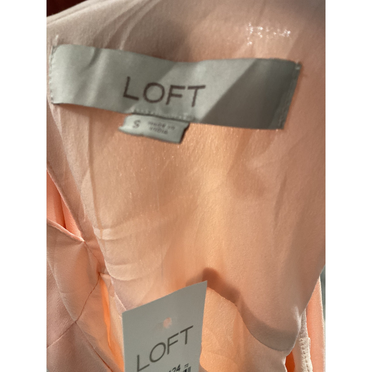 LOFT Orange Polyester Blouse Size S