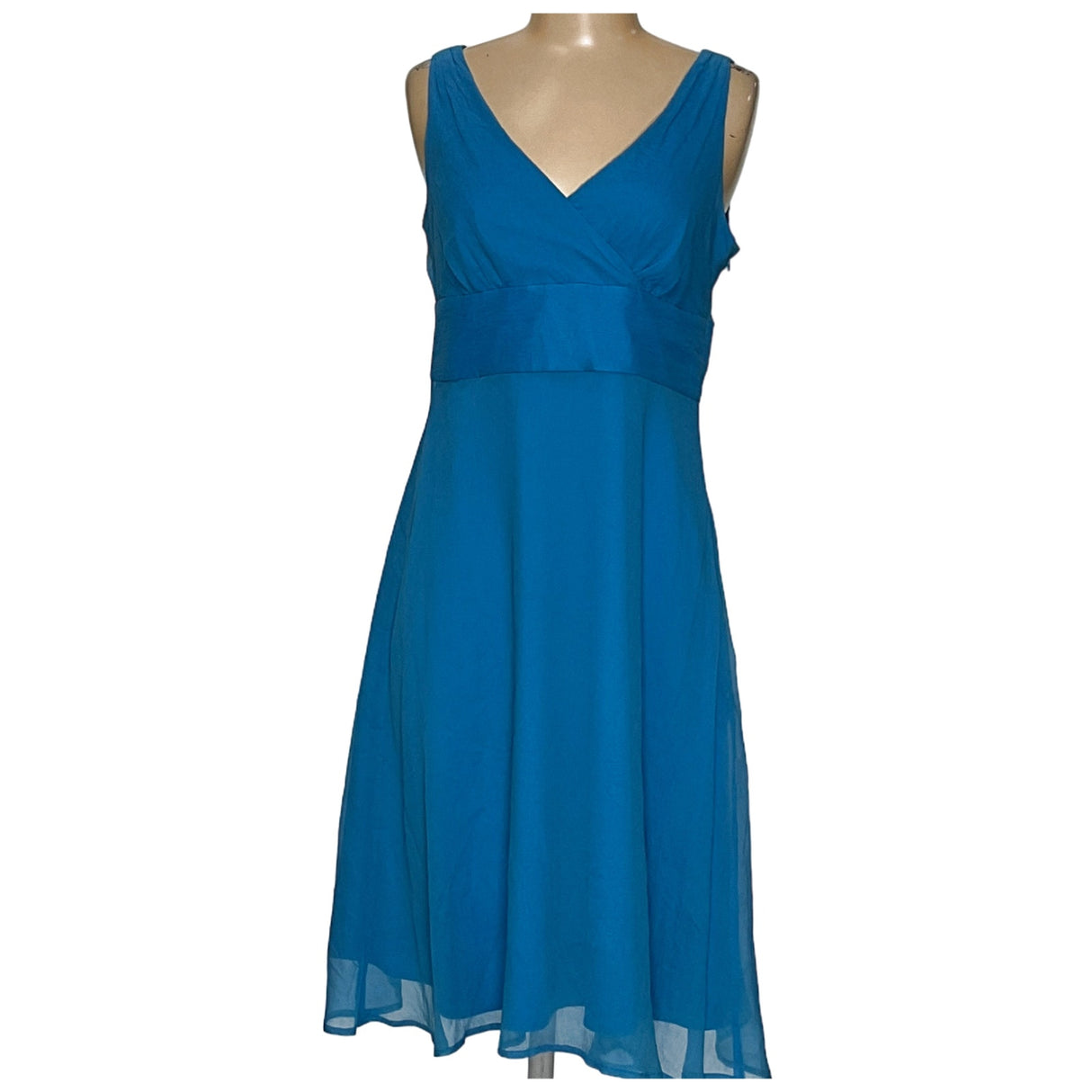 J. CREW Blue Wrap Midi Dress 10p