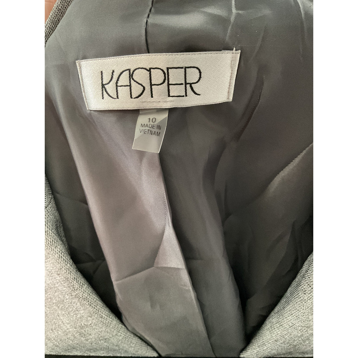 Kasper Gray Women's Basic Blazer - Size 10