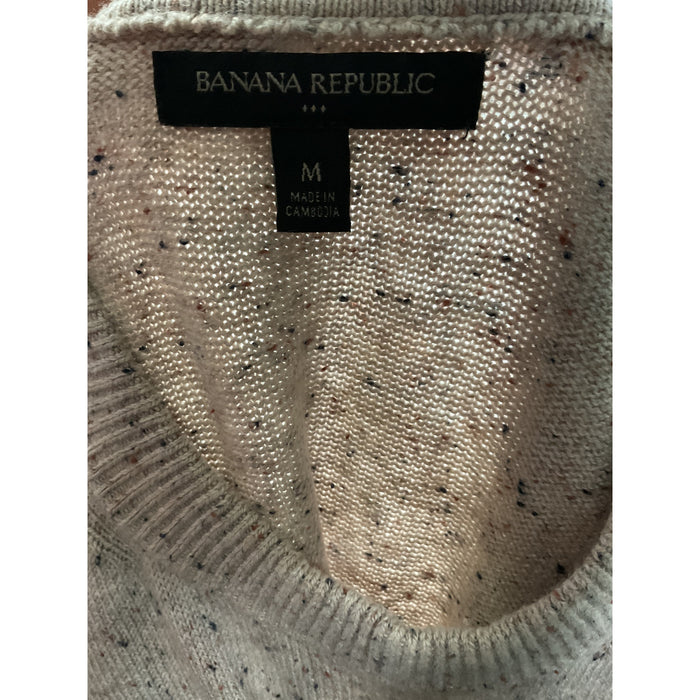 Banana Republic Men's Cream Pullover Sweater