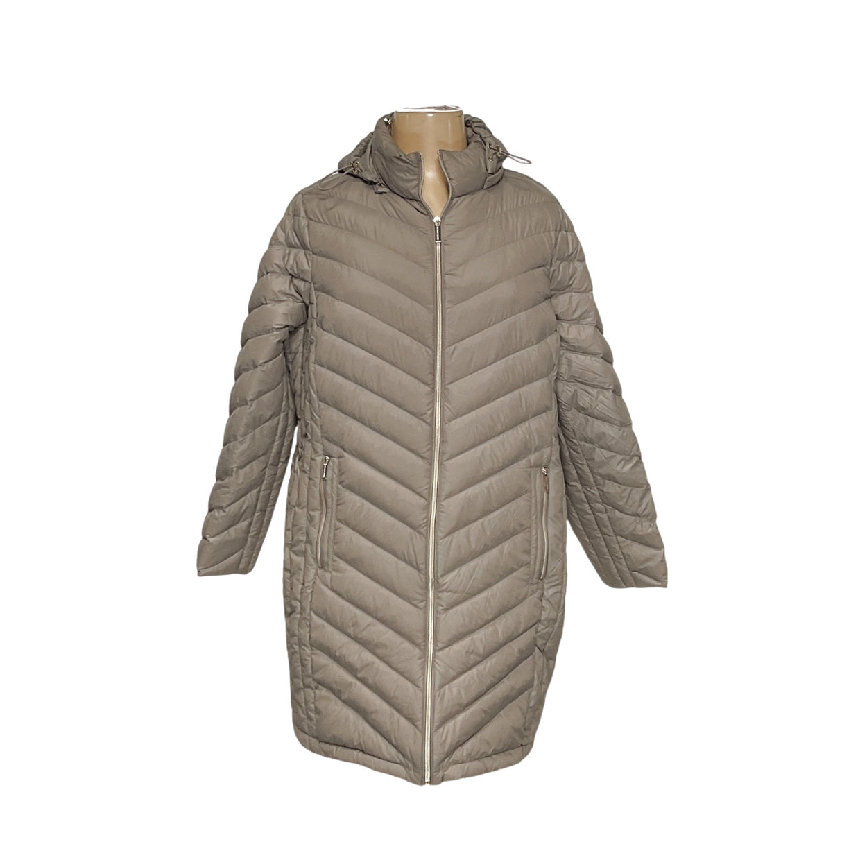 Michael Kors Beige Plus Size Overcoat