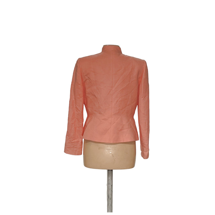 Tahari Orange Linen Blazer