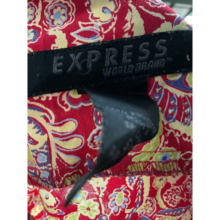 Express Multicolor A-Line Dress