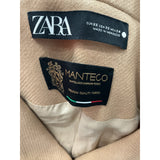 ZARA Beige Women's Overcoat: Size XS, 36in Length