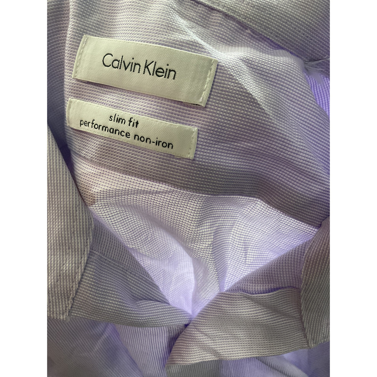 Calvin Klein Men's Purple Button-Up Shirt