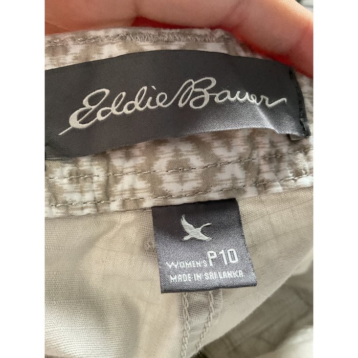 Eddie Bauer Cream Cotton Ankle Pants, P10