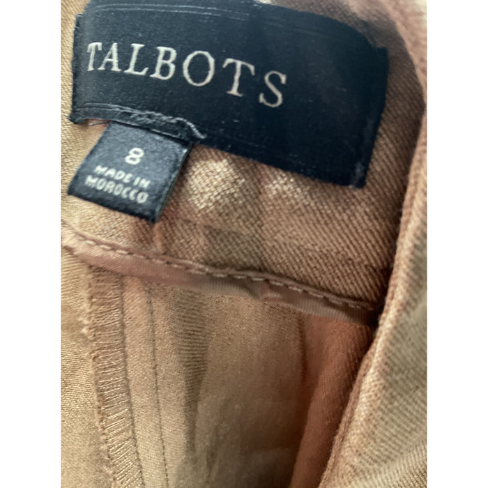 Talbots Beige Ankle Pants Size 8