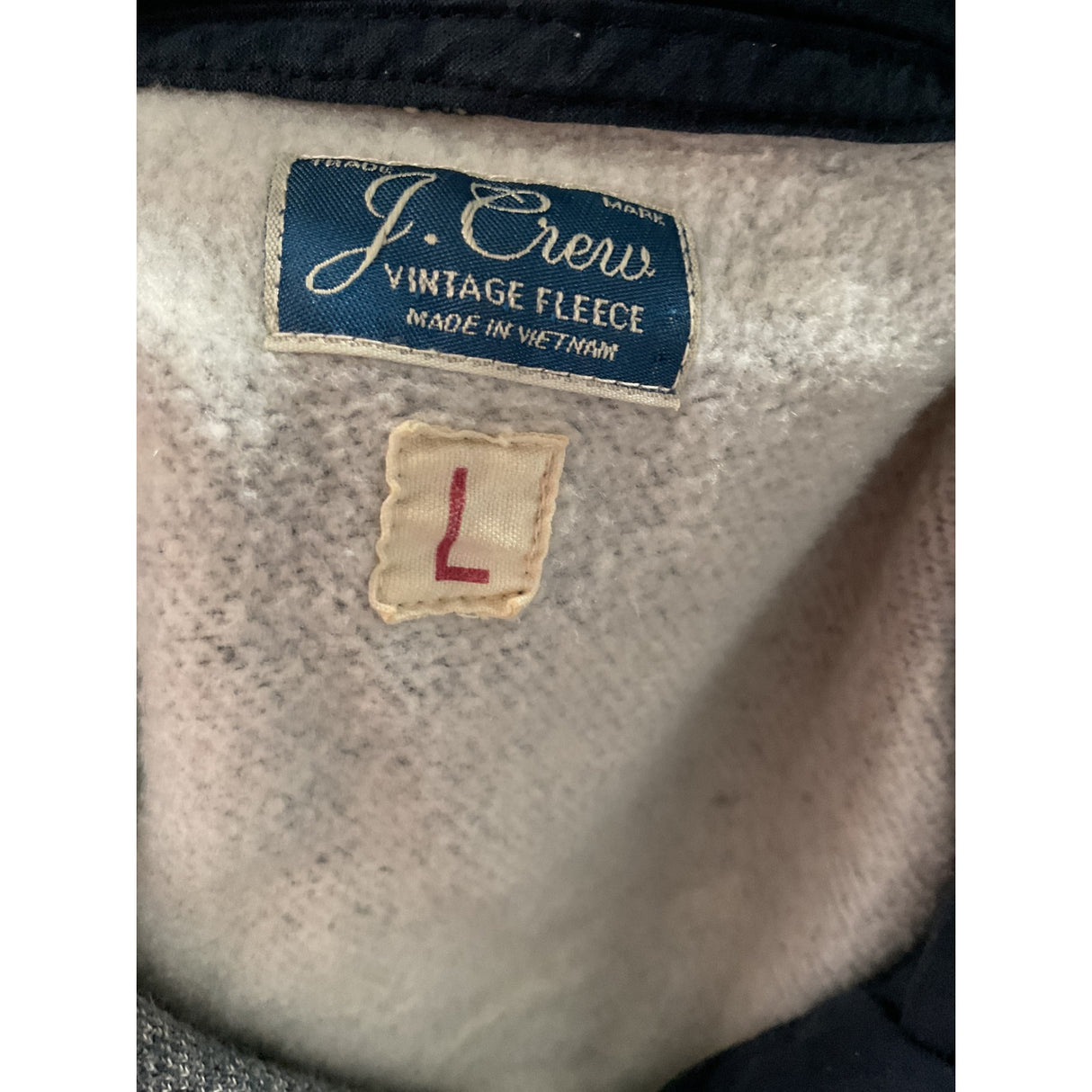 J. Crew Men's Blue Cotton Henley Sweater - Size L
