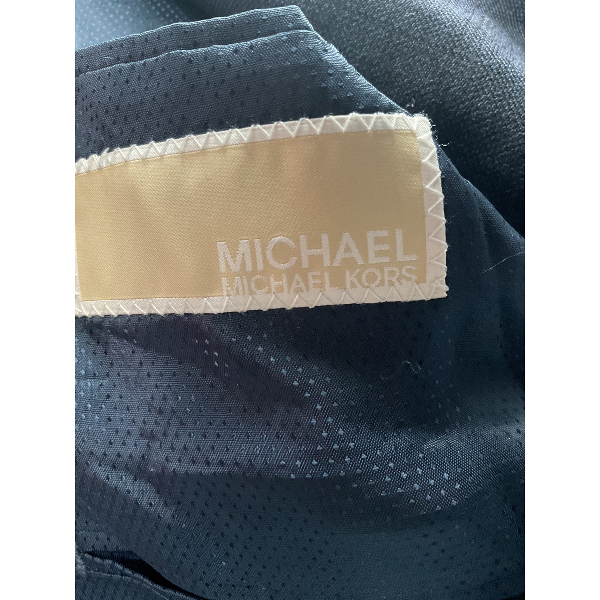 Michael Kors Men's Blue Wool Blazer Overcoat - Size 3XL