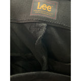 Lee Black Cotton Straight Pants - Size 8