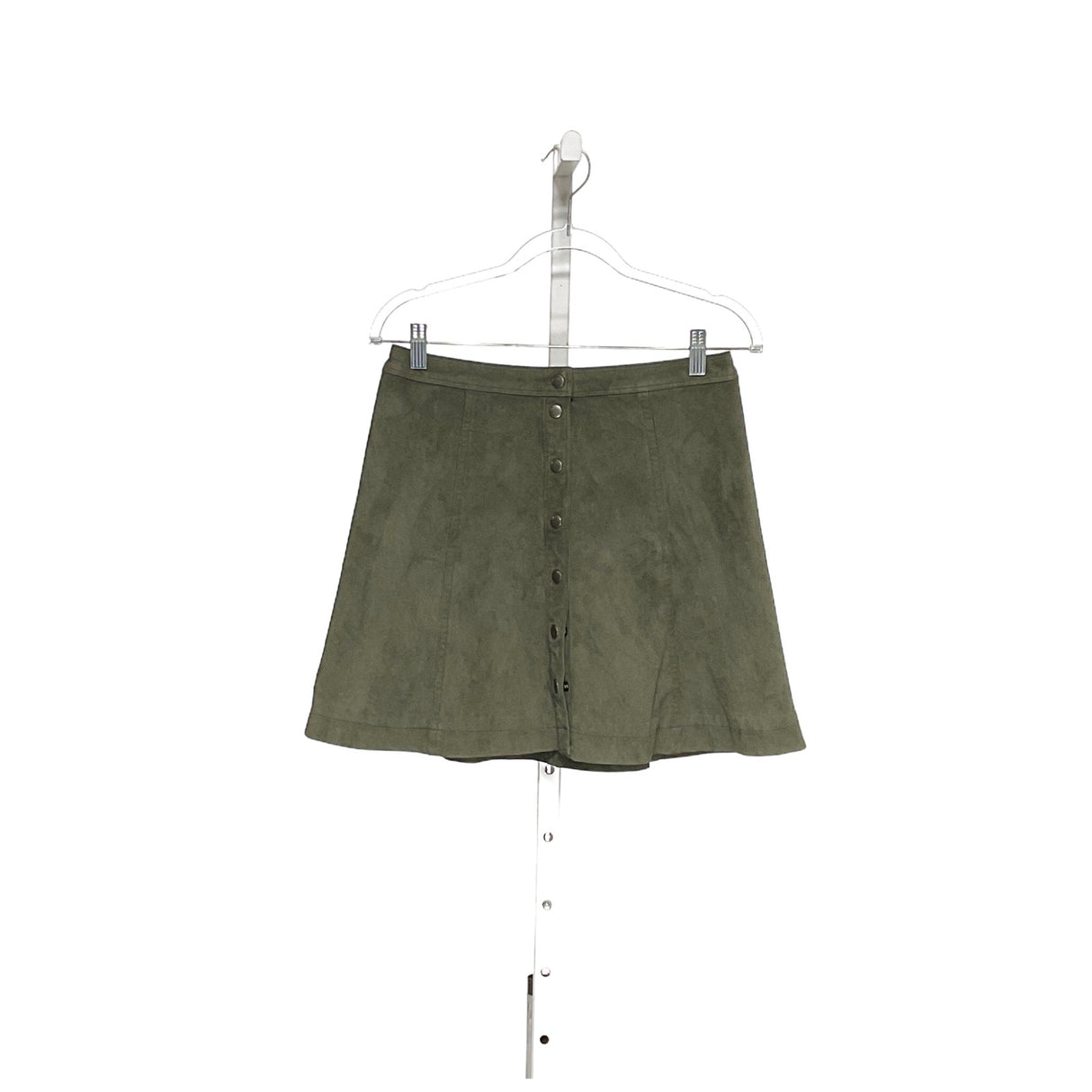 A&F Green Velvet A-Line Skirt