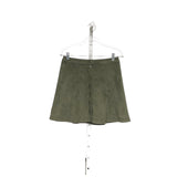 A&F Green Velvet A-Line Skirt