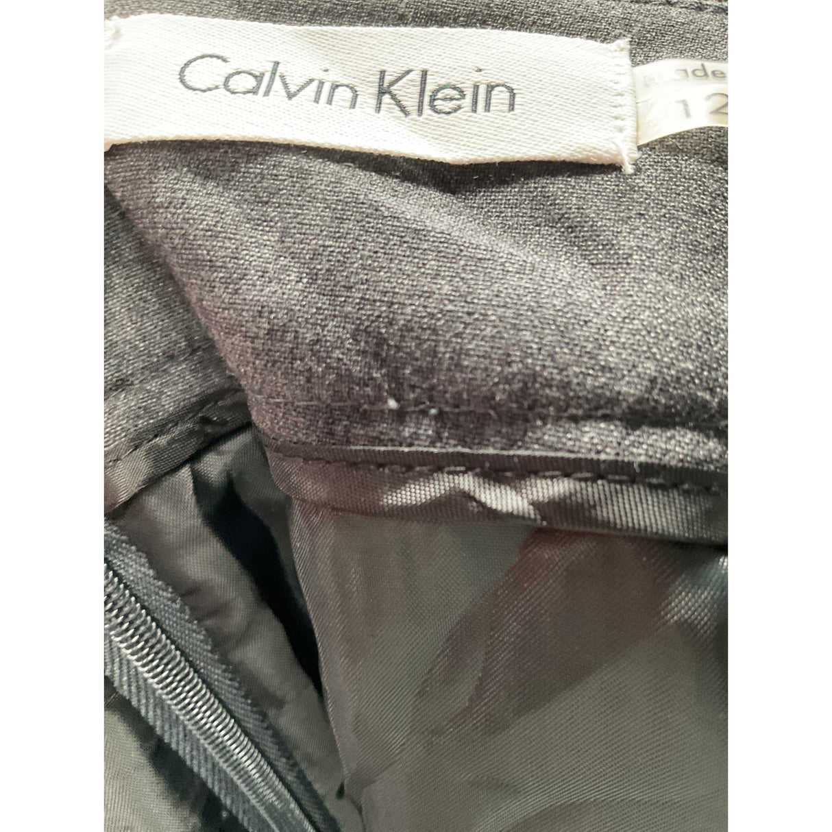 Calvin Klein Gray A-Line Skirt - Size 12