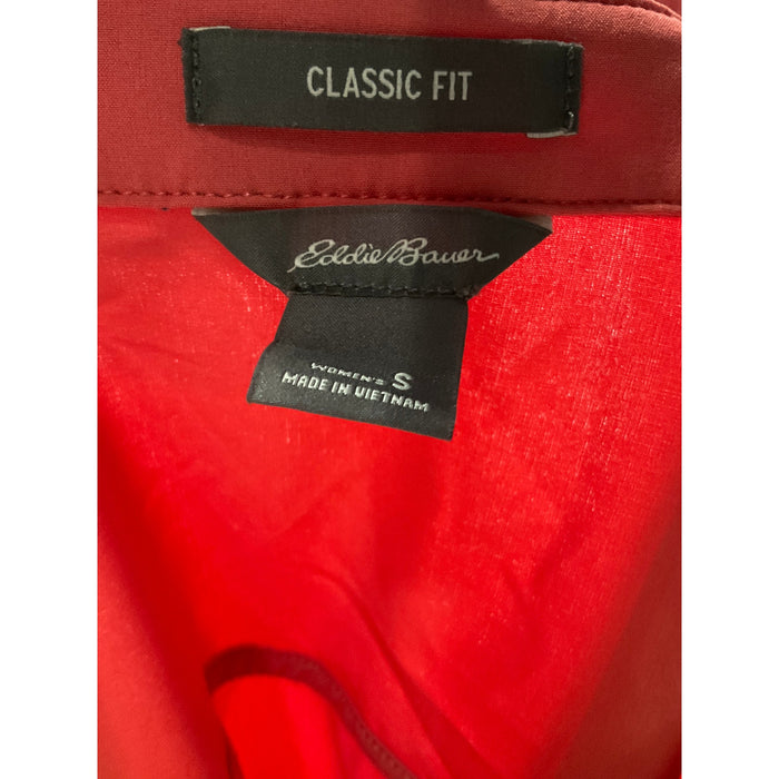 Eddie Bauer Women's Orange Button-Up Top