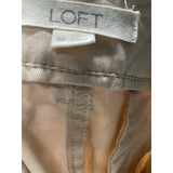 LOFT Beige Cotton Cropped Pants - Women's 6P