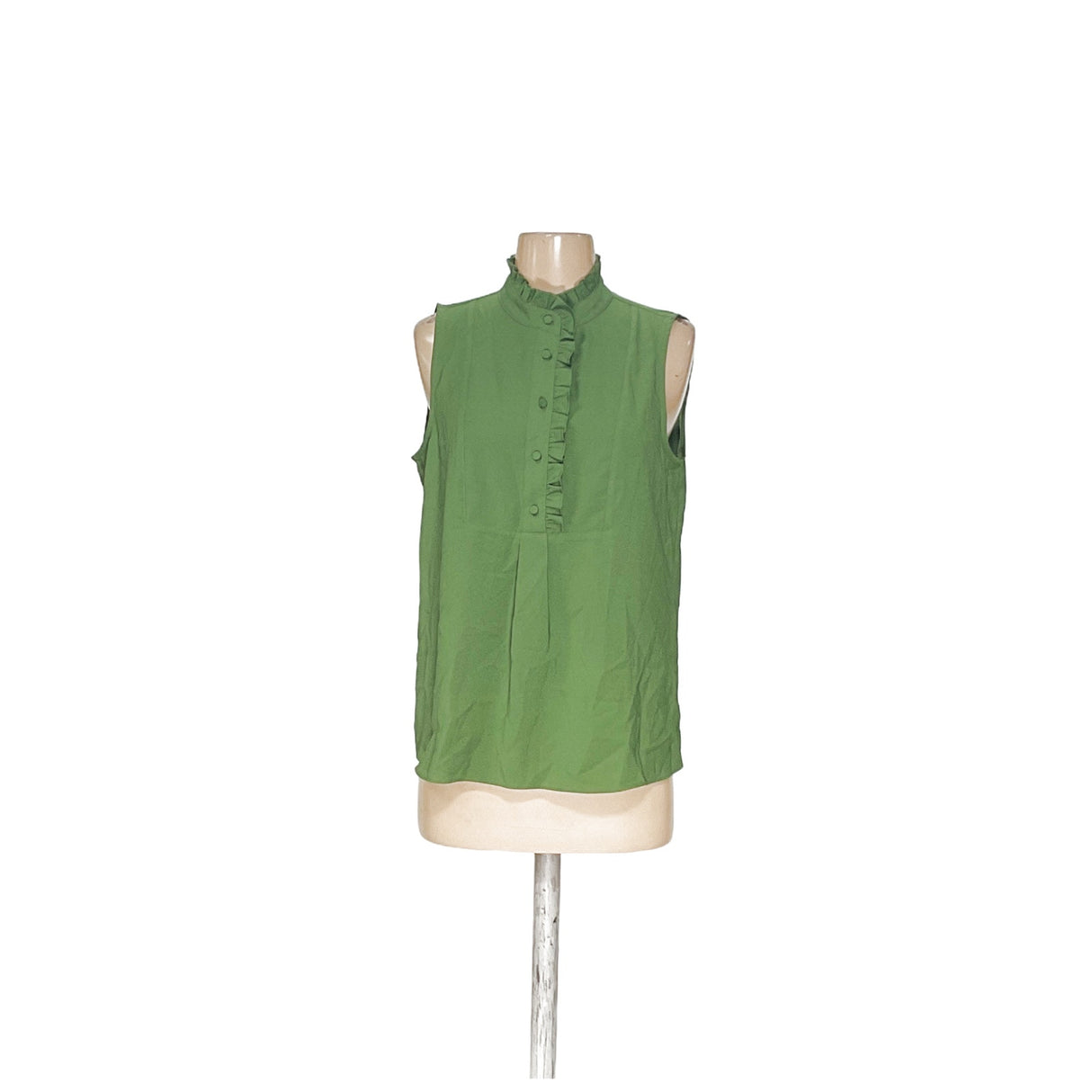 J. Crew Green Chiffon Blouse