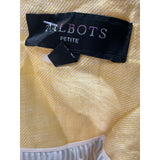 Talbots Yellow Linen Blazer, Size 6P