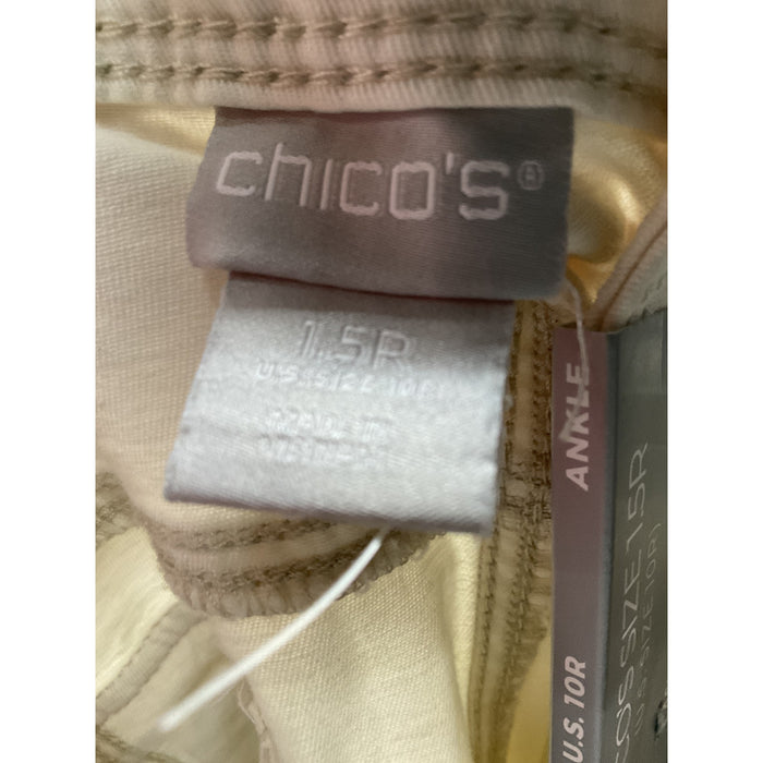 Chico's Cream Cargo Pants