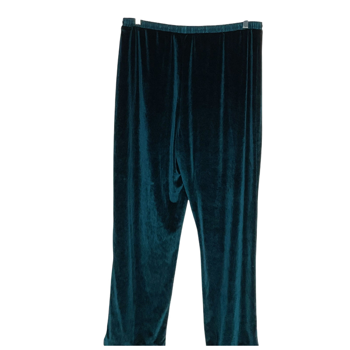 Coldwater Creek Green Velvet 1X Plus Size Palazzo Pants