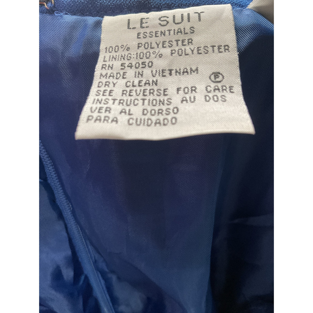 Le Suit Blue A-Line Skirt, Size 8