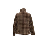 Columbia Brown Plaid Full Zip Sweatshirt 1X