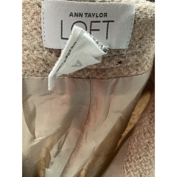 Ann Taylor Beige Wool Ankle Pants Size 8