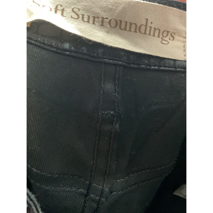 Soft Surroundings Black Cotton Pants - Size 8