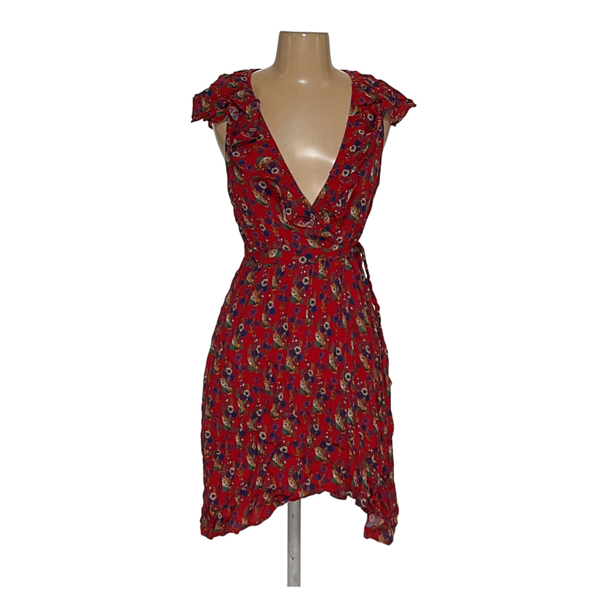 Maeve Red Wrap Dress Size 8