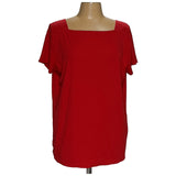 Lauren Ralph Lauren Red Plus Size Blouse