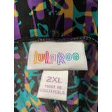 Lularoe Multicolor Plus A-Line Skirt