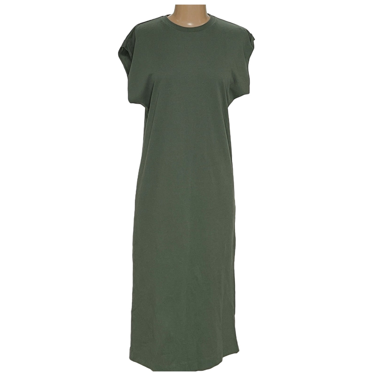 ZARA Green A-Line Midi Dress (XS)