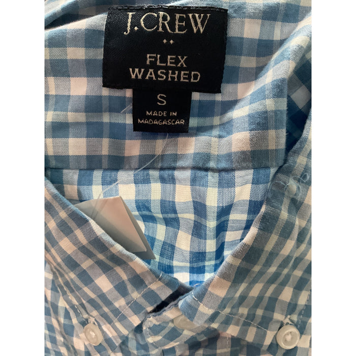 J. Crew Blue Cotton Button-Up Shirt