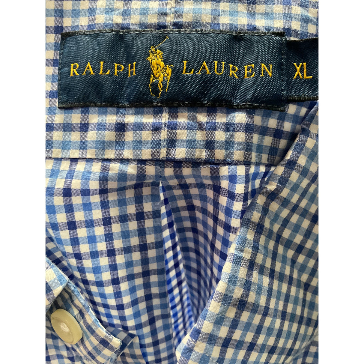 Ralph Lauren Blue Men's XL Button-Up Shirt