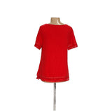 Red Charter Club Cotton Blouse