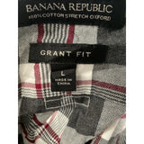 Banana Republic Men's Multicolor Plaid Dress Shirt