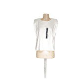 Banana Republic White Canvas Blouse, Size L