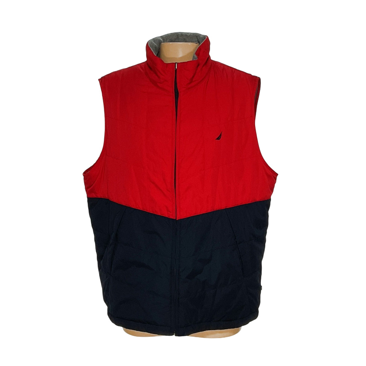 Nautica Red Quilted Polyester Vest - 2XL