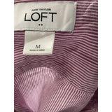 LOFT Multicolor Striped Button-Up Top