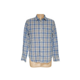 Banana Republic Men's Blue Plaid Shirt (L)