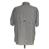 Columbia Men's Gray Short Sleeve Button-Down Shirt