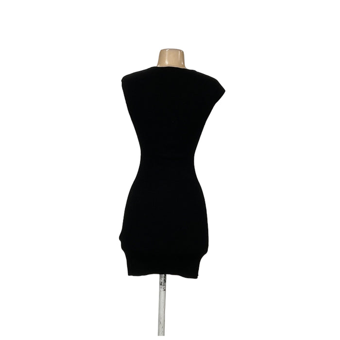 We The Free Black Bodycon Midi Dress, Size S