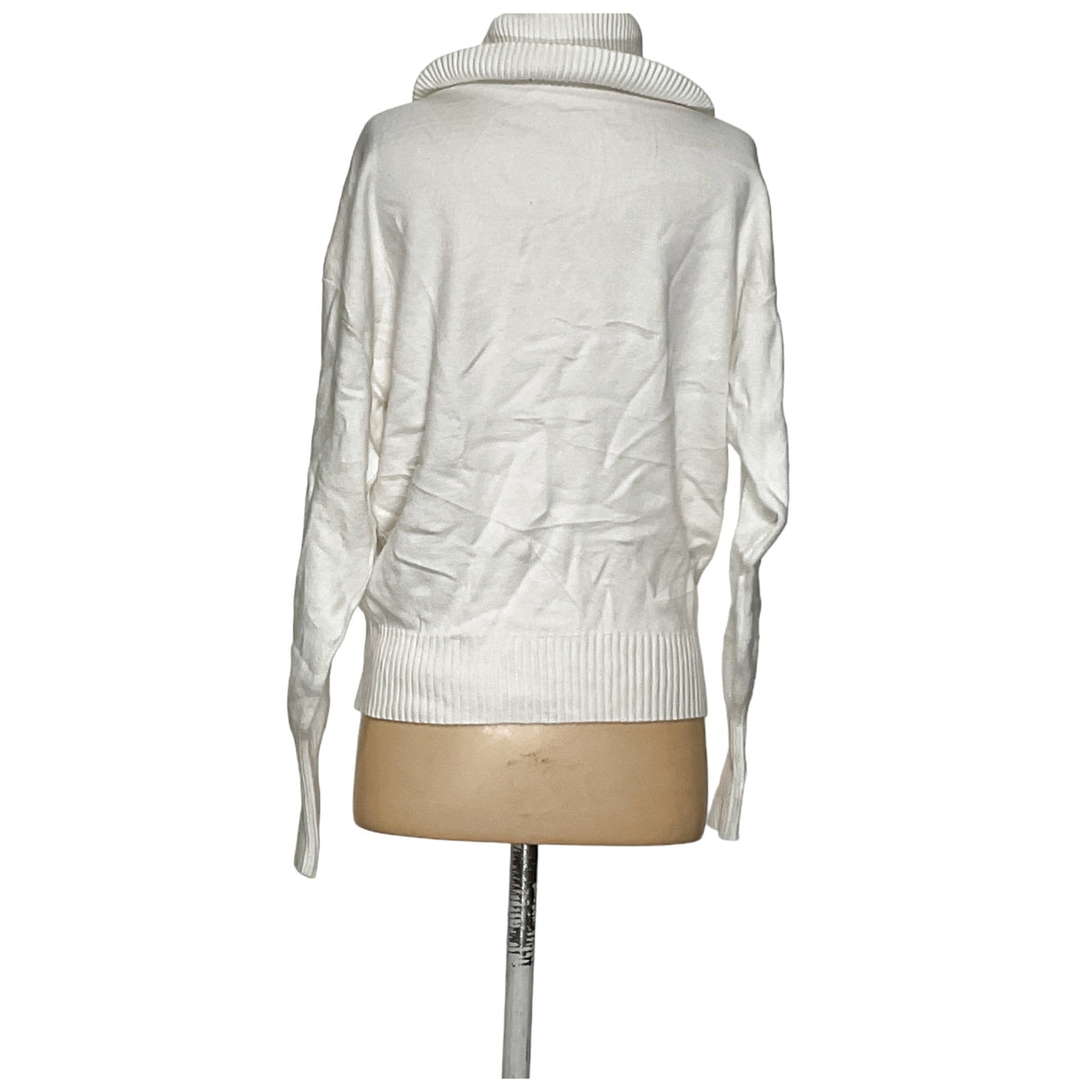 Tahari White Henley Sweater XS