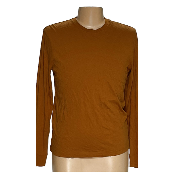 J. Crew Men's Brown Cotton Pullover Sweater