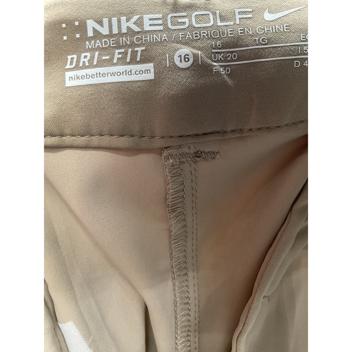 Nike Golf Women's Beige Bermuda Shorts