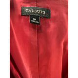 Talbots Red Cotton Sheath Dress