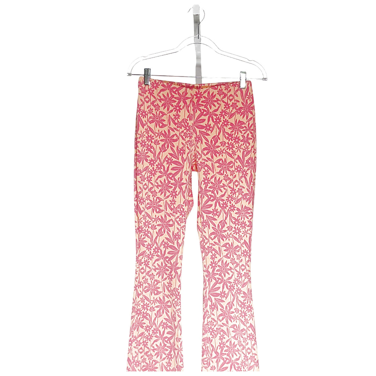 ZARA Pink Floral Flare Pants, Women's M