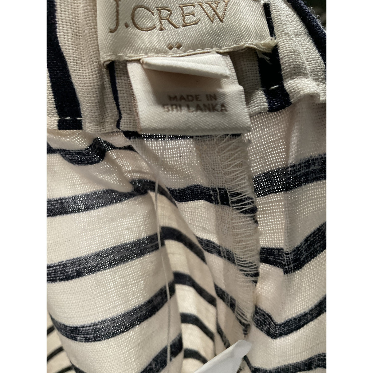 J. Crew Beige Sailor Shorts - Linen/Cotton Blend